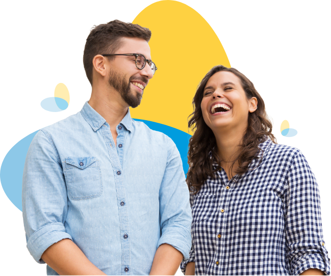 smiling couple