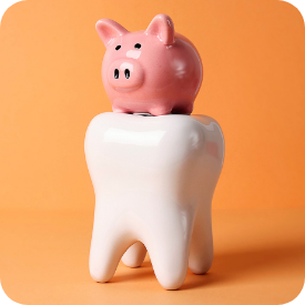 tooth and piggy bank