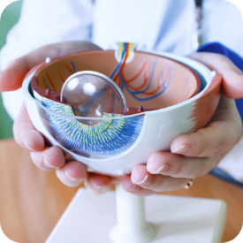 relaxation bowl as an eye