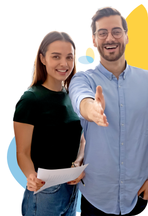 hand shake office staff