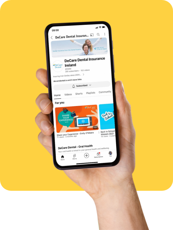 decare app on mobile phone