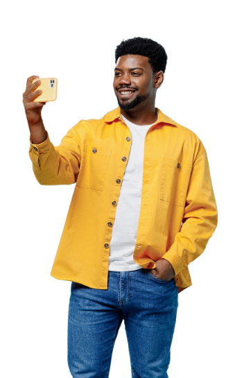 share experience taking selfie