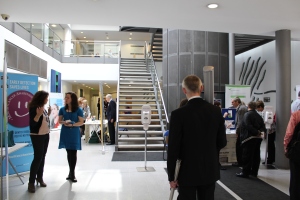 Information stands today in the Dental Hospital